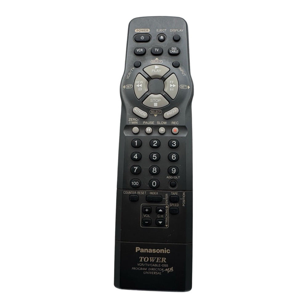 Panasonic VSQS1576 Tower Program Director MB Universal TV VCR Cable DSS Remote